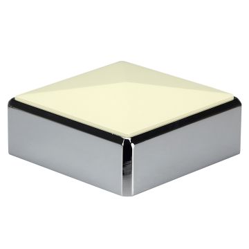 Forge Chrome & White Primed 90mm Cap
