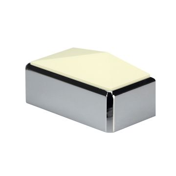 Forge Chrome & White Primed 90mm Cap Half