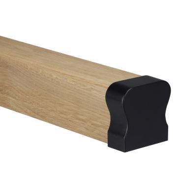 Forge Black HR Handrail End Cap - Pair