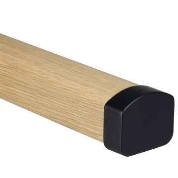 Forge Black MD Handrail End Cap - Pair