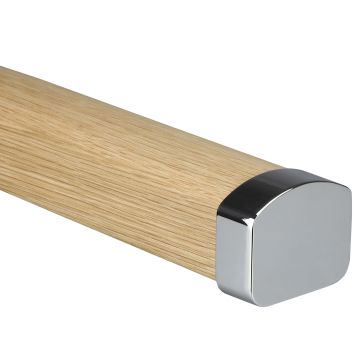 Forge Chrome MD Handrail End Cap - Pair