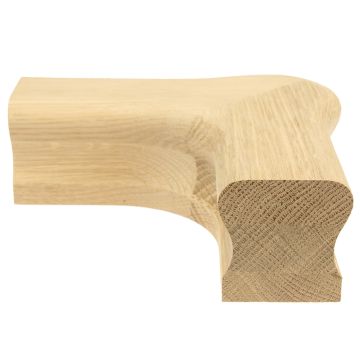 Oak HR Handrail Horizontal Cap Turn
