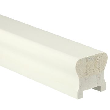 White Primed HR Handrail 4200mm - 32mm Groove with Infill