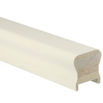 White Primed HR Handrail - 41mm Groove with Infill