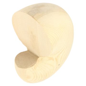 Pine Handrail Mopstick End Scroll 54mm