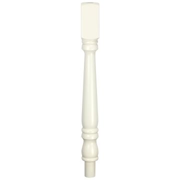 White Primed Newel Post