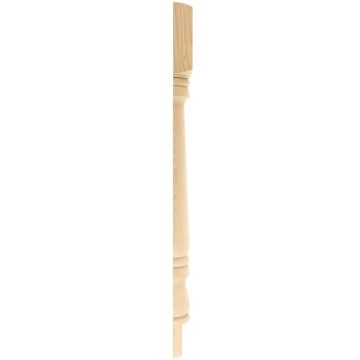 Hemlock Plain Newel Post Half 90mm