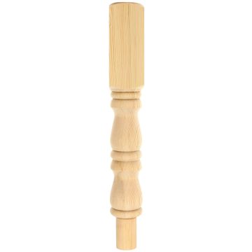 Pine Plain Turned Winder Newel Post 82mm