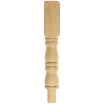 Oak PlaOak Plain Winder Newel Post 90mmin Winder Newel Oak Plain Winder Newel Post 90mm
