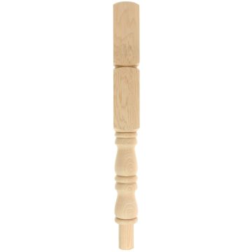 Hemlock Plain Double Block Newel Post 82mm - Discontinued
