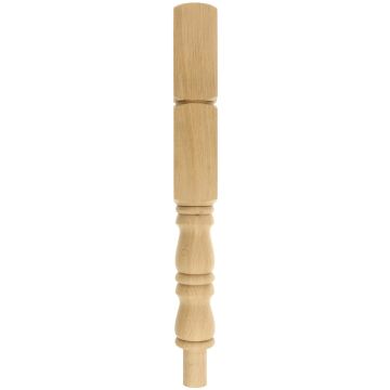 Oak Double Block Newel Post 120mm