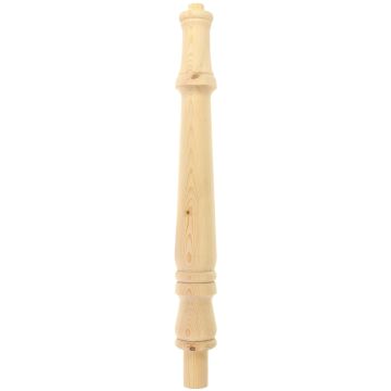 Pine Plain Turned Continuous Newel Post