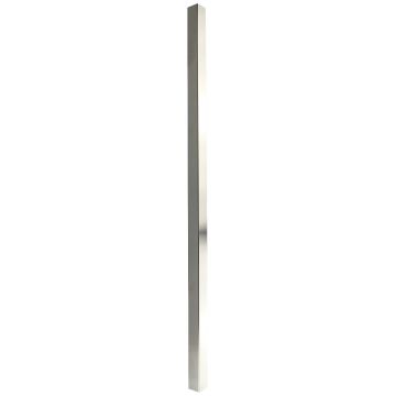 Forge Square Brushed Nickel Landing Spindle, 880mm x 32mm