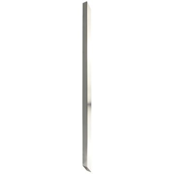 Forge Square Brushed Nickel Rake Spindle, 840mm x 32mm