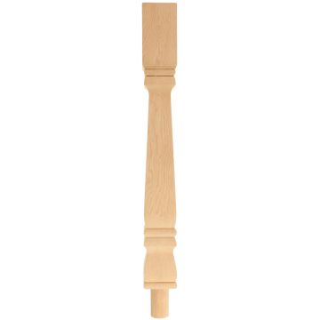 Hemlock Provincial Newel Post (Square Design) - DISCONTINUED