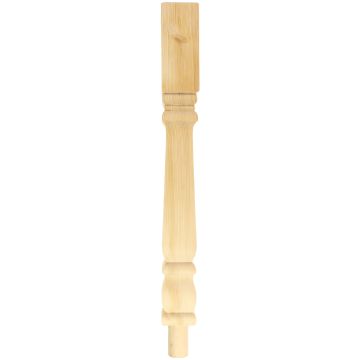 Pine Provincial Newel Post (Square Design)