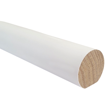 White Primed Mopstick Handrail 44mm