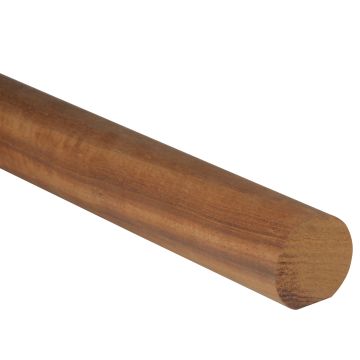 Dark Hardwood Round Mopstick Handrail 4200mm