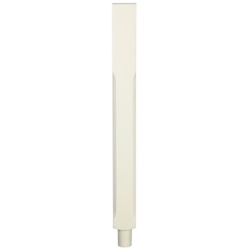 White Primed Stop Chamfered Pegged Newel Post