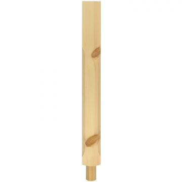 Pine Stop Chamfered Pegged Newel Post 82mm