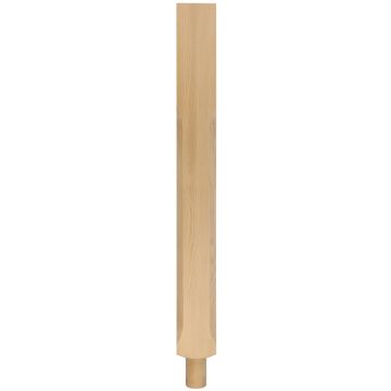 Hemlock Stop Chamfered Pegged Newel Post - DISCONTINUED