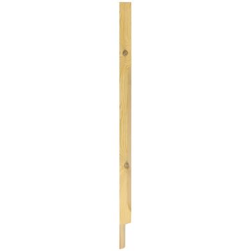 Pine Stop Chamfered Pegged Newel Post Half 82mm