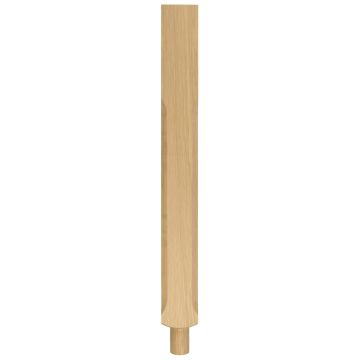 Oak Stop Chamfered Pegged Newel Post
