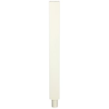 White Primed Square Pegged Newel Post 82mm