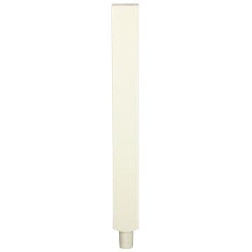 White Primed Square Pegged Newel Post 90mm