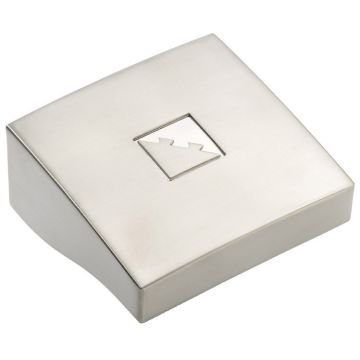 Fusion Square Newel Cap - Brushed Nickel