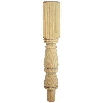 Richard Burbidge Trademark Pine Winder Tulip Newel 90mm