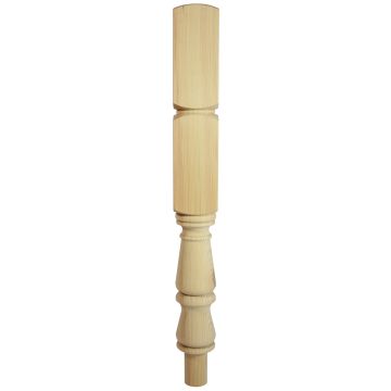 Richard Burbidge Trademark Pine Double Block Tulip Newel 90mm