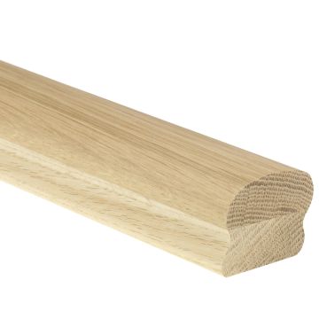 Oak Ungrooved Cottage Loaf Handrail 4200mm