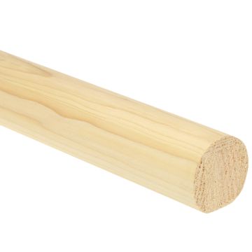 Pine Round Mopstick Handrail 4200mm