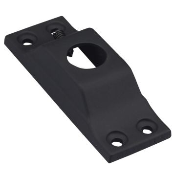 Matt Black Landing Fitting for Round Metal Spindles -x1 pair