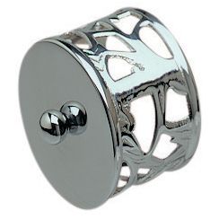 Chrome Filigree End Caps - Pair
