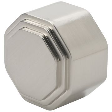 Brushed Nickel Octagonal End Cap