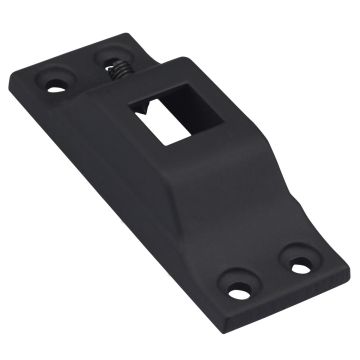 Matt Black Landing Fitting for Square Metal Spindles - x1 pair