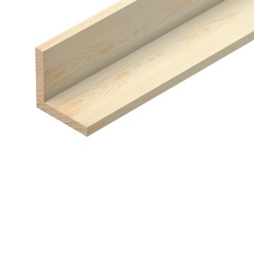 Pine Square Corner Angle Moulding 40mm x 40mm x 2400mm