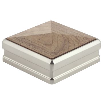 Solution Walnut & Brushed Nickel Cap