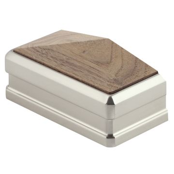 Solution Walnut & Brushed Nickel Half Cap