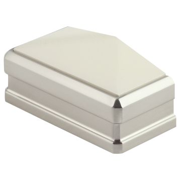 Solution White Primed & Brushed Nickel Half Cap
