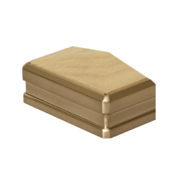 Solution Pine & Brushed Nickel Cap Half