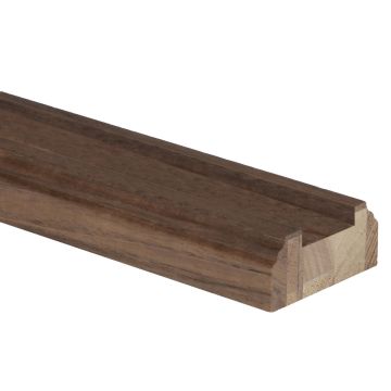 Walnut Baserail 4200mm - 41mm Groove with Infill