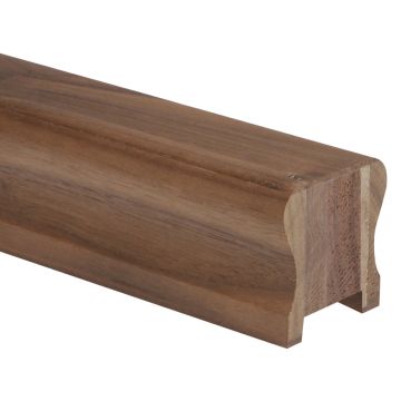 Walnut HR Handrail 4200mm - 41mm groove with infill