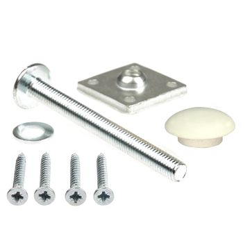 White Primed Handrail to Newel Post Fixing Kit