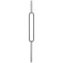 Iron Black Round Frame Spindle 1117mm