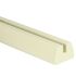 White Primed Glass Grooved Base Rail for 8mm Glass