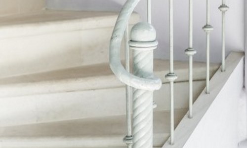A marble staircase