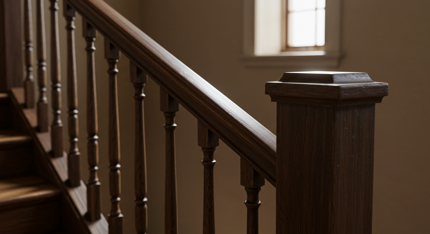 What are the different types of staircase handrails?